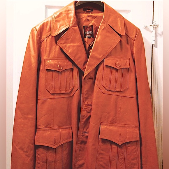Other - Vintage Leather Statement Blazer